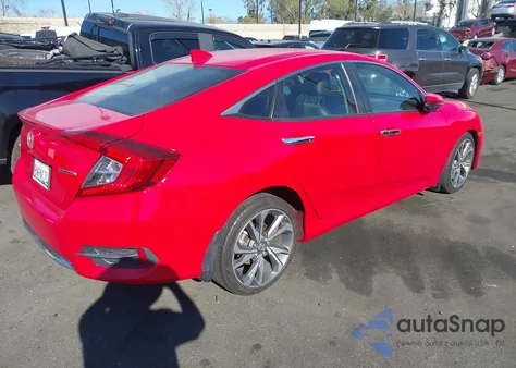 2019 Honda Civic Touring из США, поврежденный, VIN JHMFC1F98KX010930